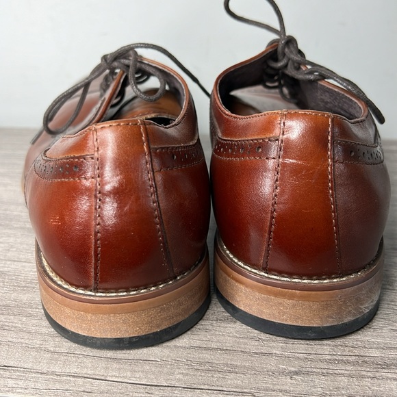 Stacy Adams Leather Dickinson Cap Toe Oxfords EUC size 10.5 - Picture 4 of 6